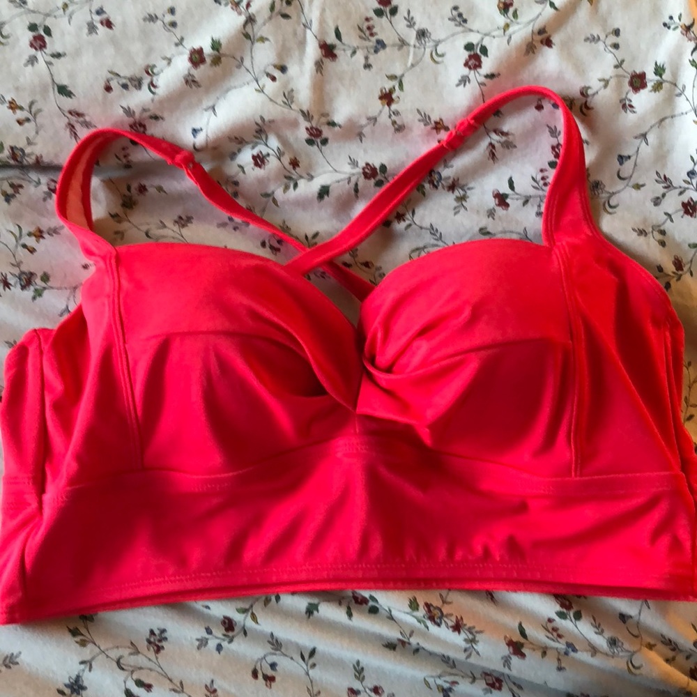 Bikini top, hot pink cuteness! Torrid, 2X 